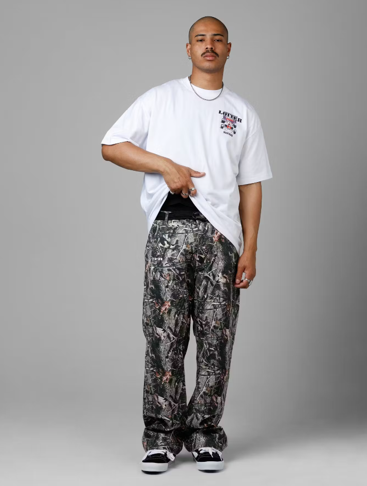 Loiter T-Shirt - Horse Power Vintage Drop Tee - White  - 02052438W100S