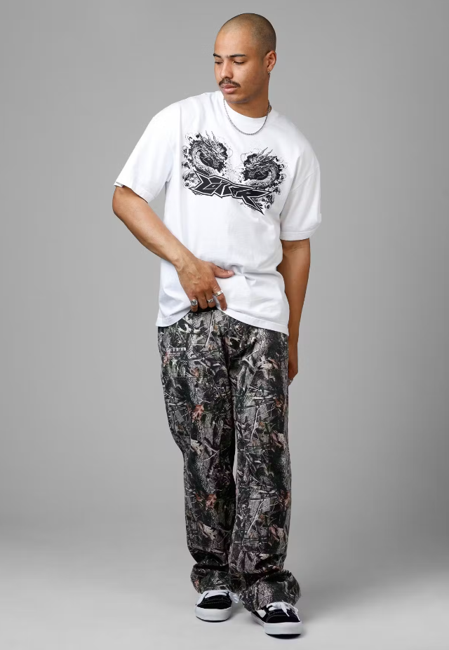 Loiter T-Shirt - Draco Born Vintage Tee - White - 02053553W100S