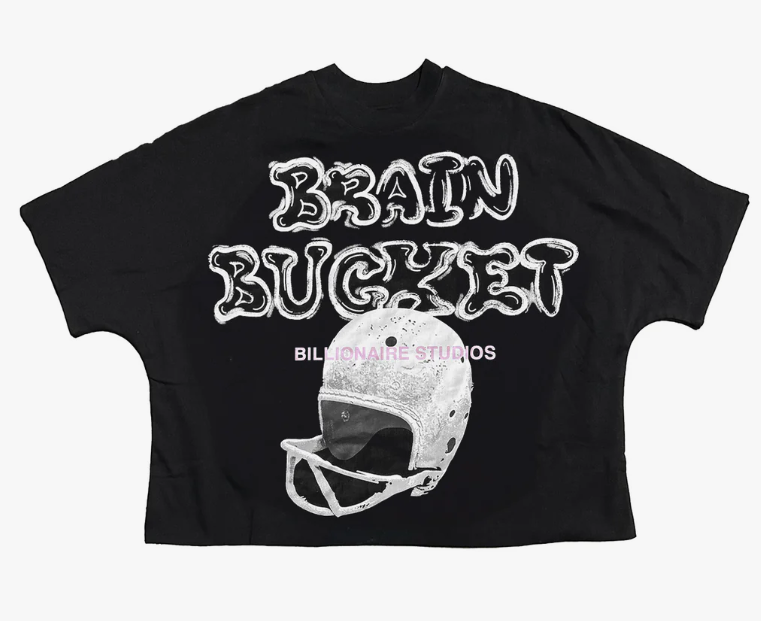 Billionaire Studio T-Shirt - Brain Bucket Tee - Black  - BSTBBT