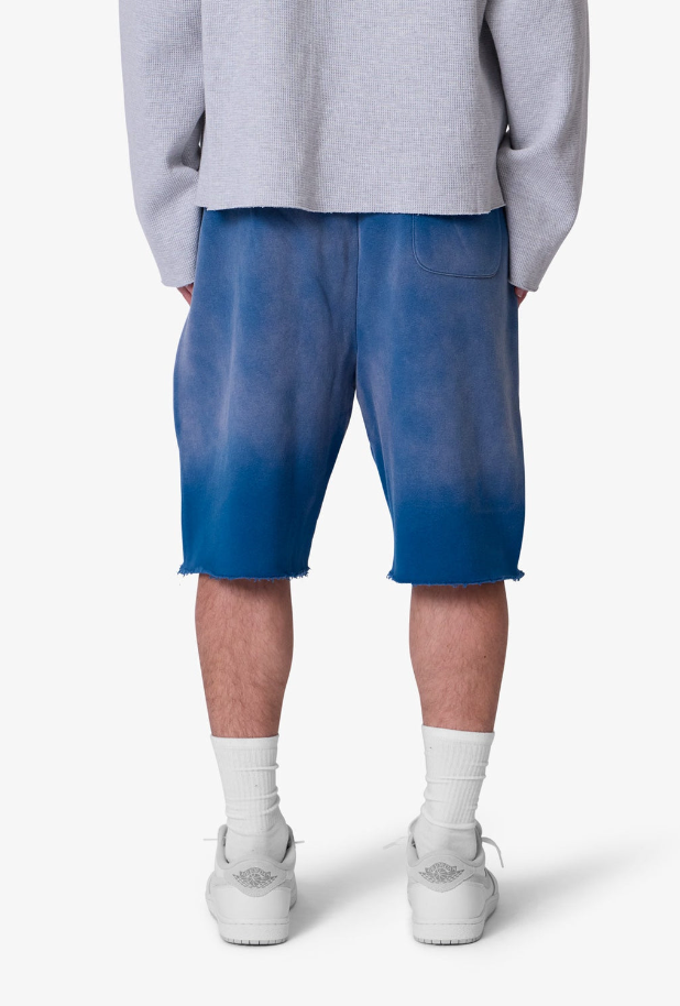 MNML Shorts - West Double Knee Sweatshorts - Blue - M2024-Y879