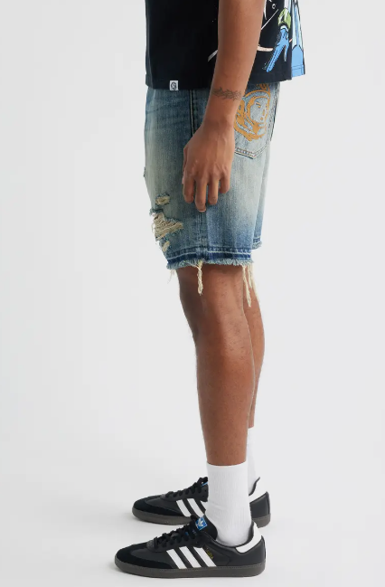 Billionaire Boys Club Shorts - BB Cadet Jean Shorts - Crater  - 851-3100