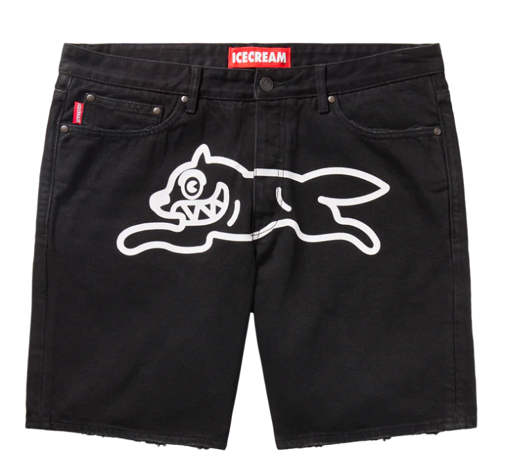 Icecream Shorts - Black Dog Jean Shorts - Black Caramel - 451-3100