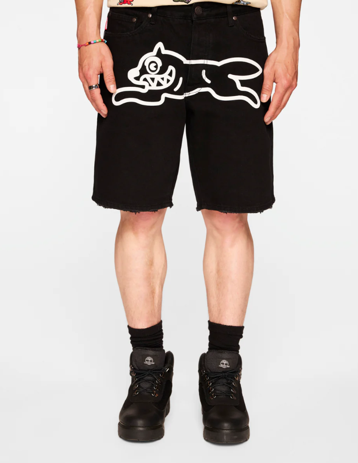 Icecream Shorts - Black Dog Jean Shorts - Black Caramel - 451-3100