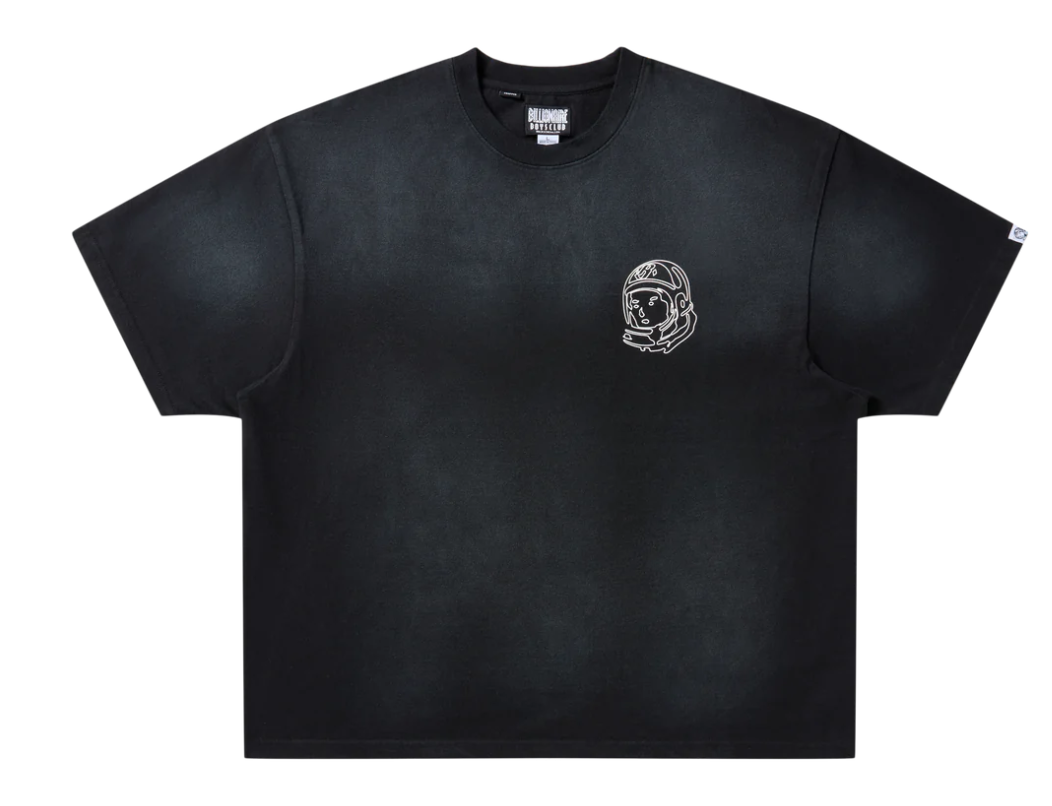 Billionaire Boys Club T-Shirt - BB Faded Helmet SS Knit - Black - 851-3307