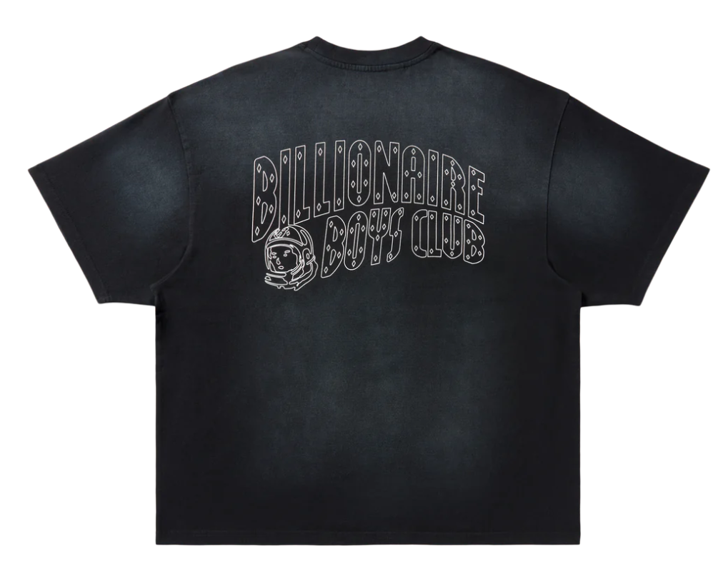 Billionaire Boys Club T-Shirt - BB Faded Helmet SS Knit - Black - 851-3307