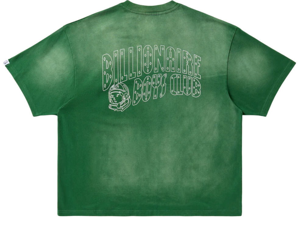 Billionaire Boys Club T-Shirt - BB Faded Helmet SS Knit - Eden - 851-3307