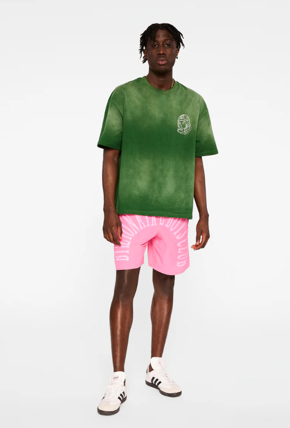 Billionaire Boys Club T-Shirt - BB Faded Helmet SS Knit - Eden - 851-3307