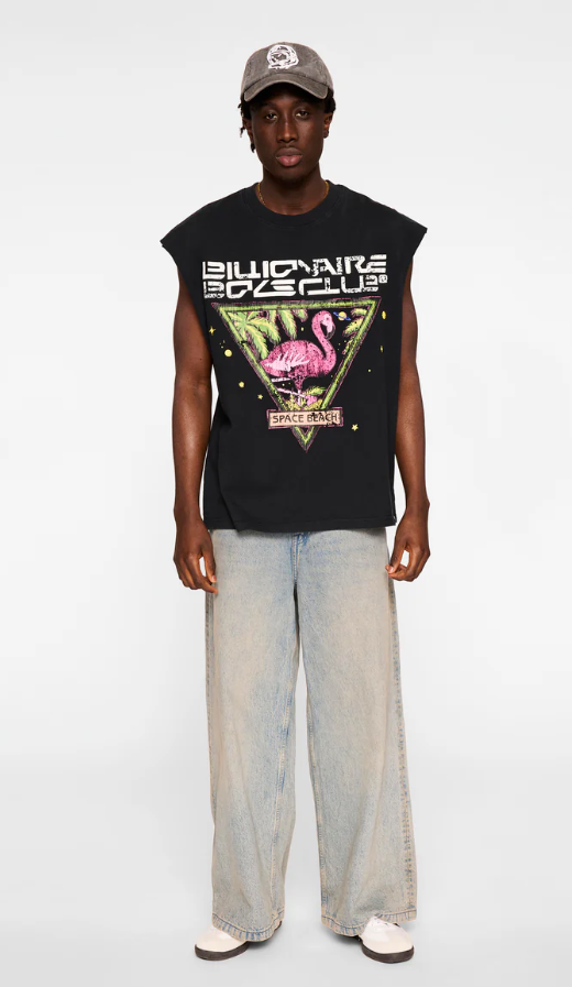 Billionaire Boys Club T-Shirt - BB Space SL Knit - Black - 851-3312
