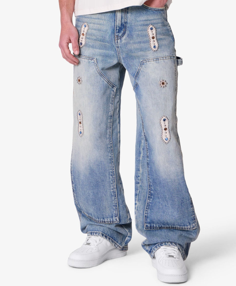 MNML Jeans - Double Western Jewel Denim - Blue - V734-M2024-D275