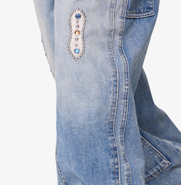 MNML Jeans - Double Western Jewel Denim - Blue - V734-M2024-D275