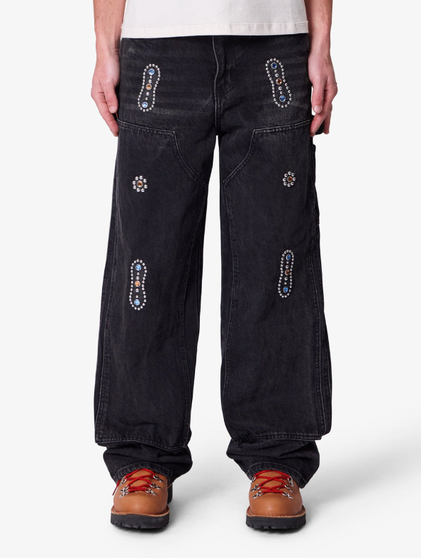 MNML Jeans - Double Western Jewel Denim - Washed Black - V734-M2024-D275