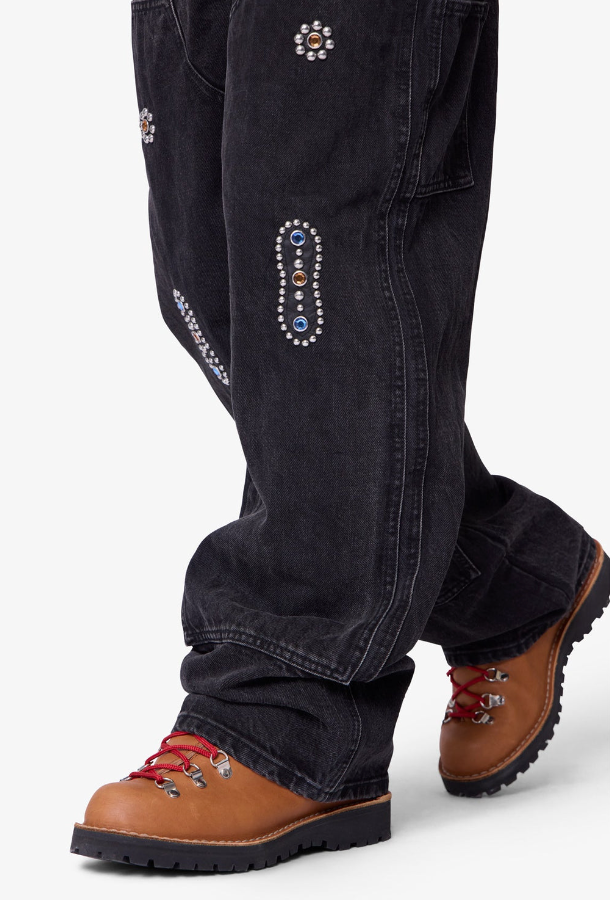 MNML Jeans - Double Western Jewel Denim - Washed Black - V734-M2024-D275