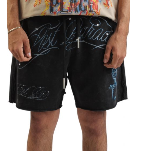 First Row Shorts - Lost Paradise Shorts - Black - FRB2575A