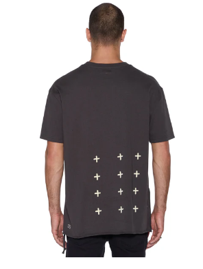 Ksubi T-Shirt - Salud Biggie SS Tee - Fadded Black - MPF25TE017