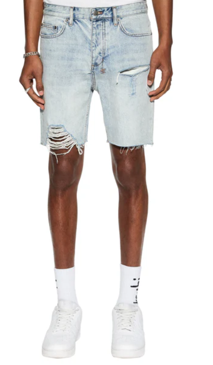 Ksubi Shorts - Chopper Short Karma Trashed - Light Blue  - 5000005934