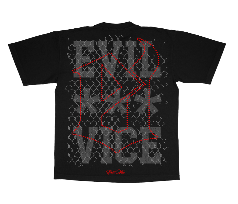 Evil Vice T-Shirt - Arena Flame - Black - EVTSAFB2