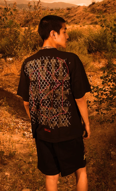 Evil Vice T-Shirt - Arena Flame - Black - EVTSAFB2