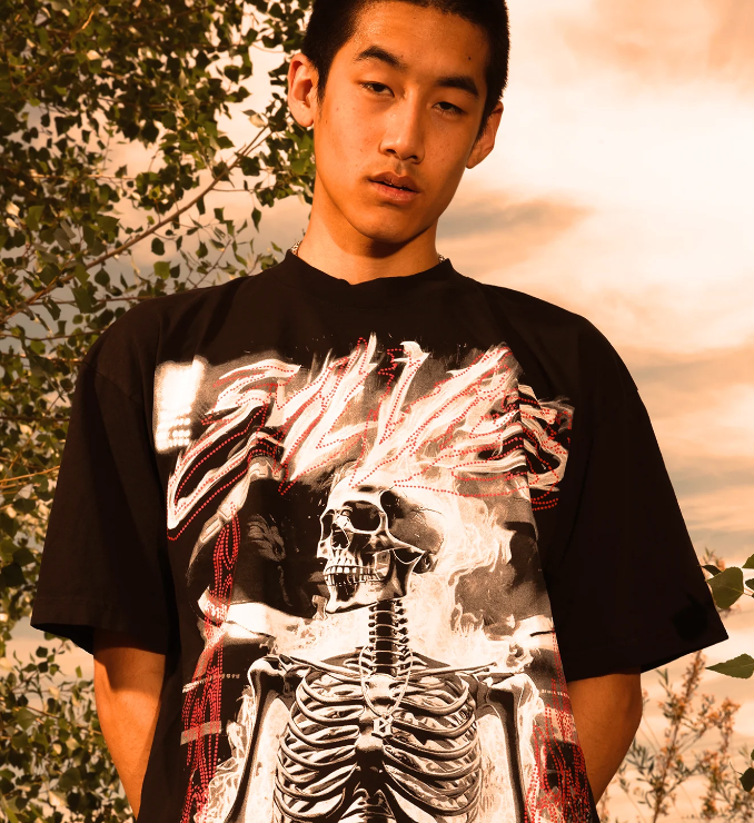 Evil Vice T-Shirt - Arena Flame - Black - EVTSAFB2