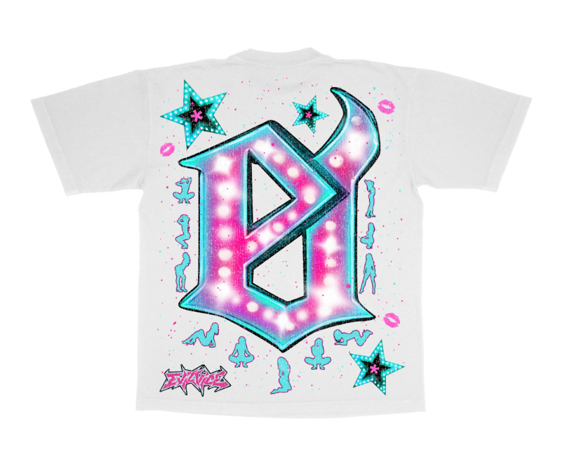 Evil Vice T-Shirt - Members Club - White - EVTSMCW4