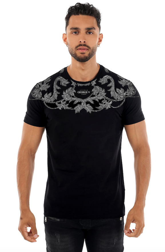George V T-Shirt - Men's Swet - Black - GV-2785