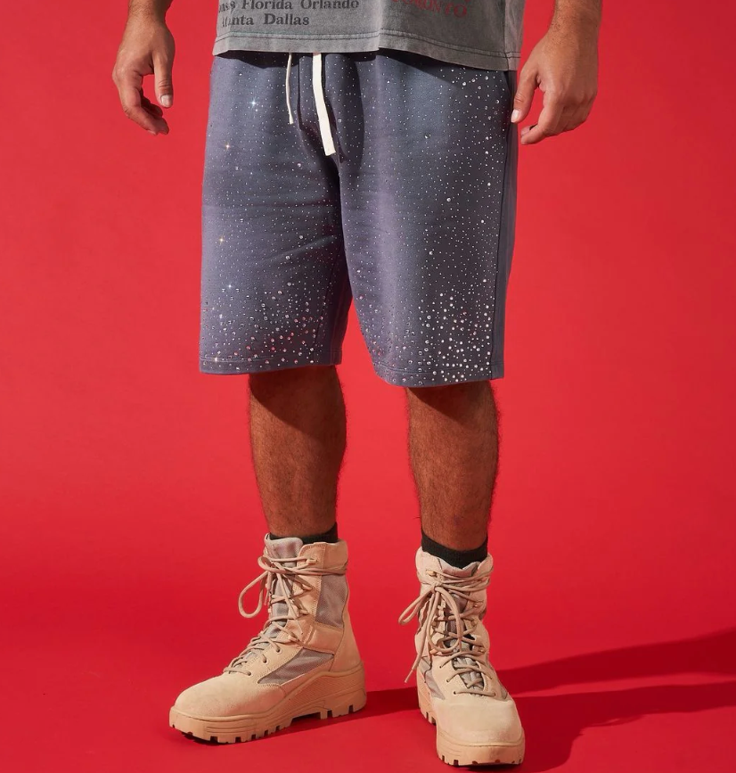 Duaa Shorts - Success Navy Stone Sweat Short - Navy