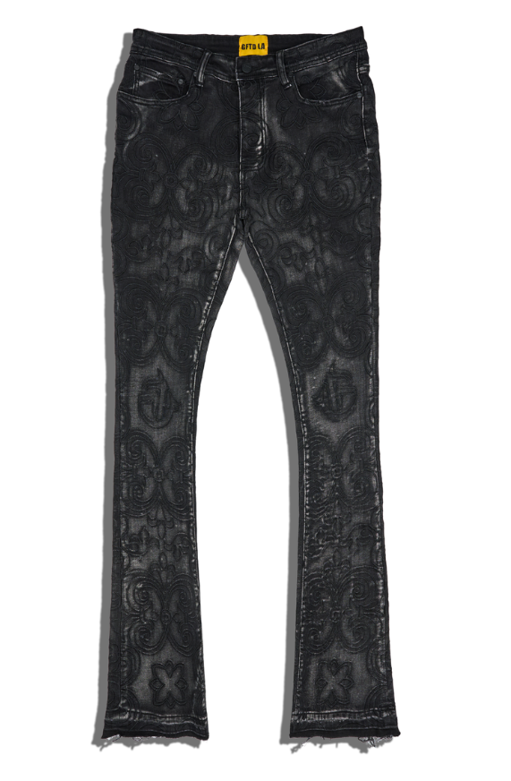 GFTD LA Jeans - Embo Denim - Black  - GFTSS25