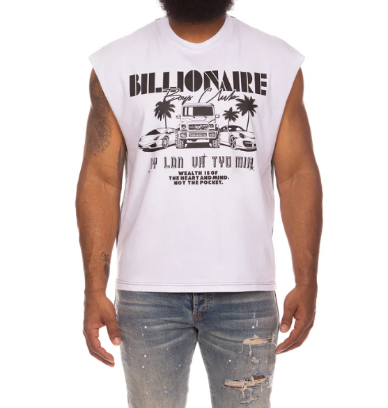 Billionaire Boys Club T-Shirt - BB Ride SS Knit - White - 851-4308