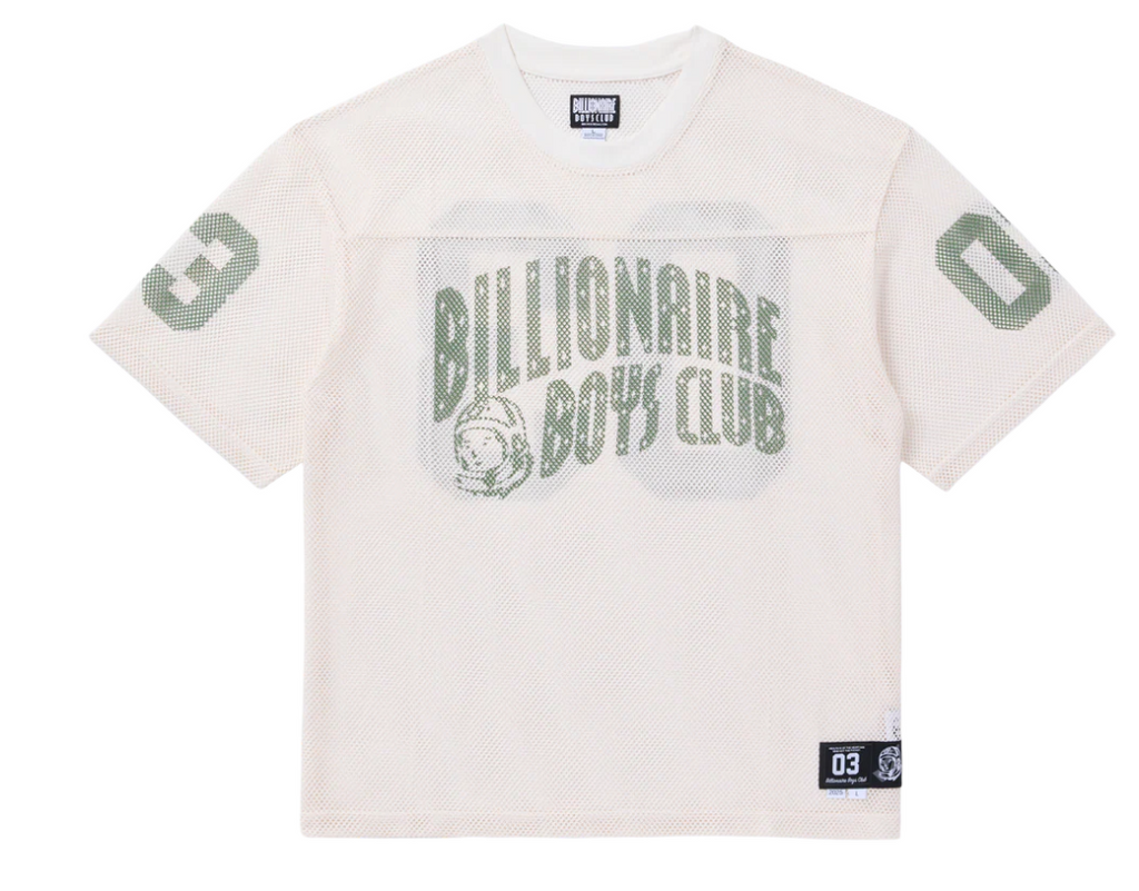 Billionaire Boys Club Jersey - BB Varsity Football Jersey - Gardenia - 851-4303