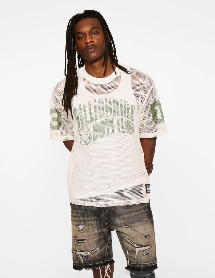 Billionaire Boys Club Jersey - BB Varsity Football Jersey - Gardenia - 851-4303