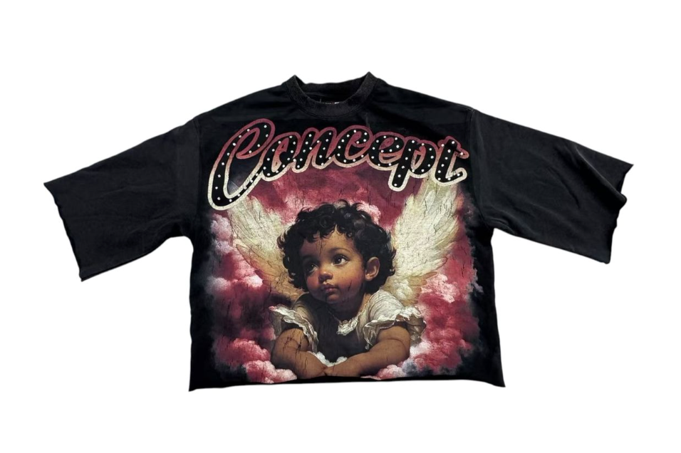 Concept T-Shirt - Angel 2 - Black - CRT_002