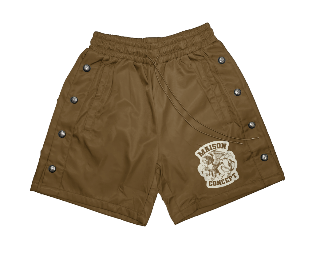 Concept Shorts - Maison Con Shorts - Brown - CSET_BOT2