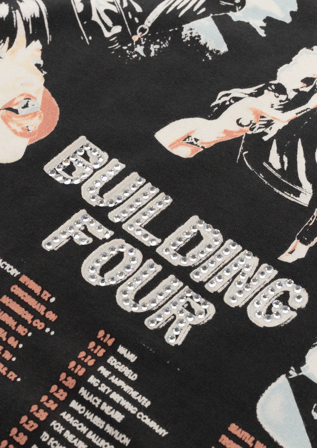 BLDG4. T-Shirt - Stray SS Knit - Charcoal Art - C51-4307