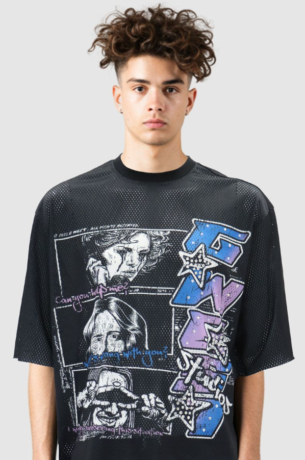 G West - Short Set - Help Me - Black\White\Multi - GWRMSB5002