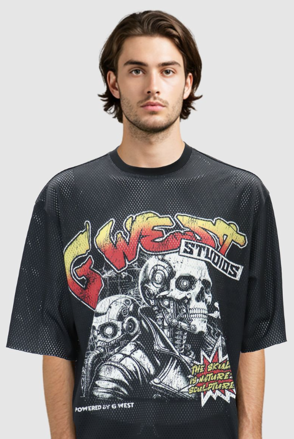 G West - Short Set - Skull Tech - Black\Multi - GWRMSB5004