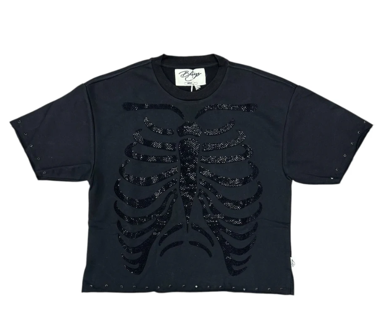 Bkys T-Shirt - Hurt Cropped - Black - T1285