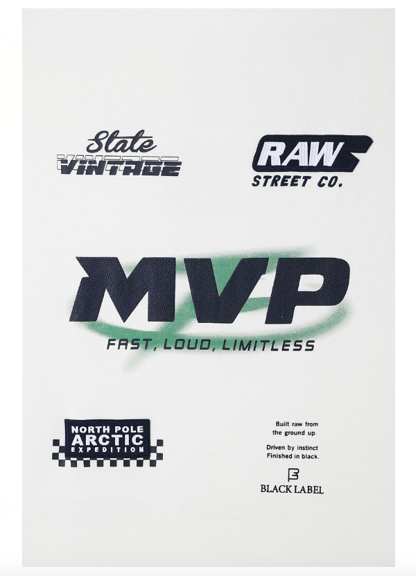 Black Label T-Shirt - MVP - White - BL2011