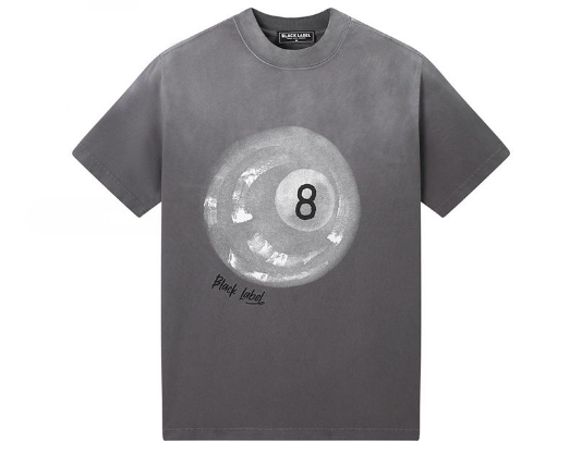 Black Label T-Shirt - 8 BALL - Black - BL2003
