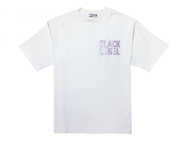 Black Label T-Shirt - BLII PURPLE - White - 888