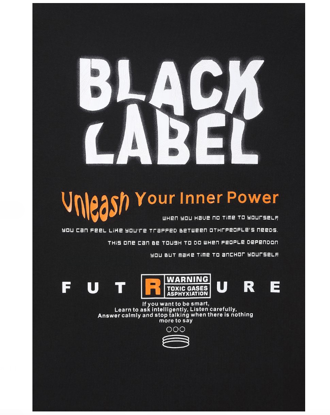 Black Label T-Shirt - UNLEASH - Black - BL2021