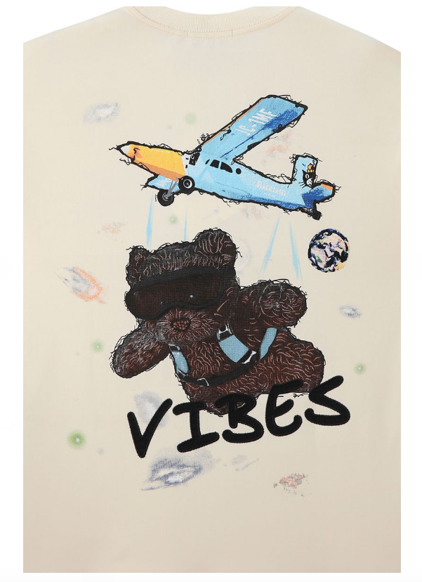 Black Label T-Shirt - VIBES - Cream - 507