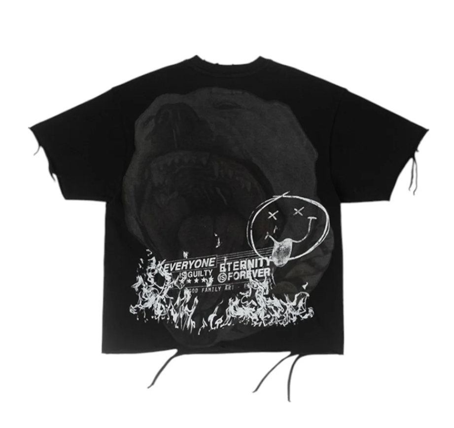 GFA Manasseh T-Shirt - Kiss Dice SS knit Crop - Black - 051-3306