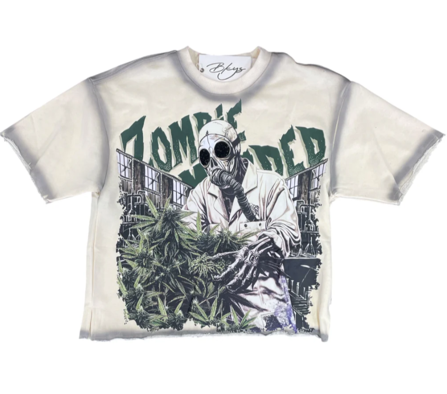 Bkys T-Shirt - Zombie Cropped - Off White - T1363