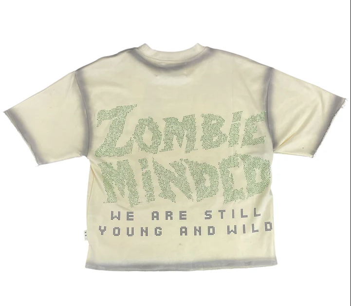 Bkys T-Shirt - Zombie Cropped - Off White - T1363