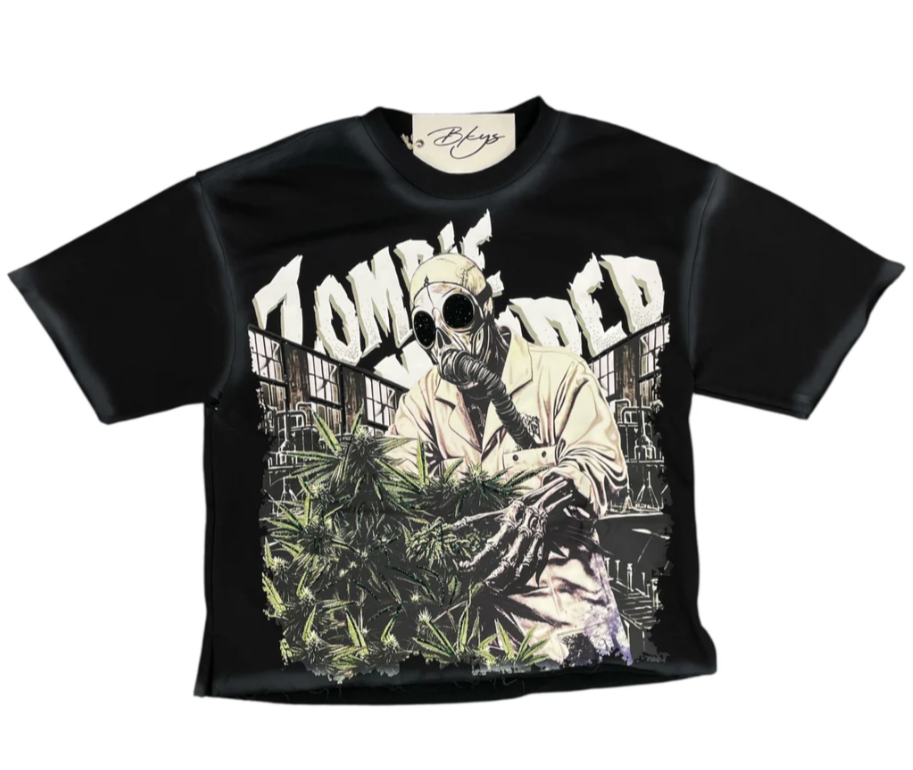 Bkys T-Shirt - Zombie Cropped - Black - T1363