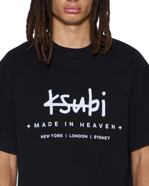 Ksubi T-Shirt - Plated Ekcess SS Tee - Jet Black - MFA25TE008