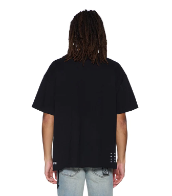 Ksubi T-Shirt - Plated Ekcess SS Tee - Jet Black - MFA25TE008