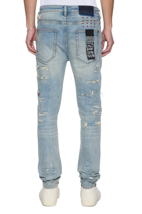 Ksubi Jeans - Van Winkle - Scatter Blue - MFA25DJ030