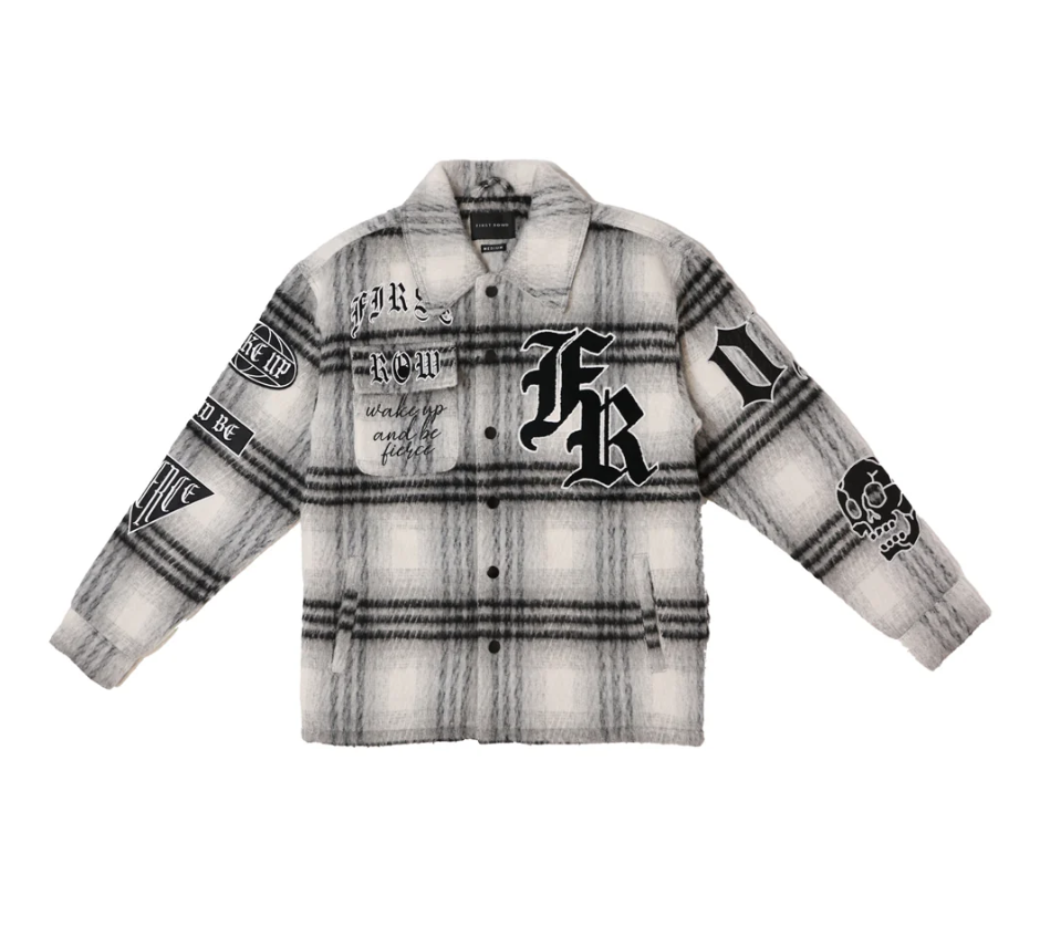 First Row Jacket - Wake Up And Be Fierce - Black - FRJ2099