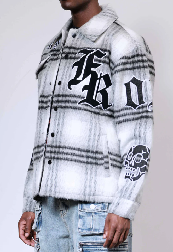 First Row Jacket - Wake Up And Be Fierce - Black - FRJ2099