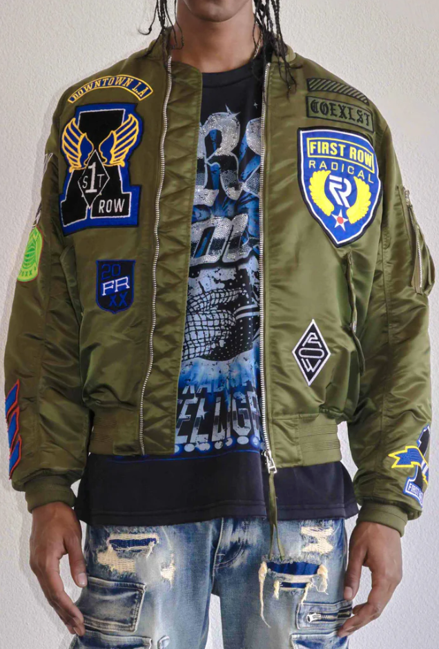 First Row Jacket - Force Multi Patch - Olive - FRJ4010A